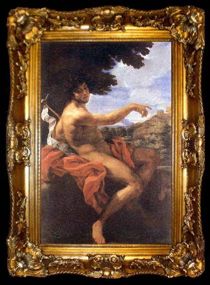 framed  Giovanni Battista Gaulli Called Baccicio St John the Baptist, ta009-2
